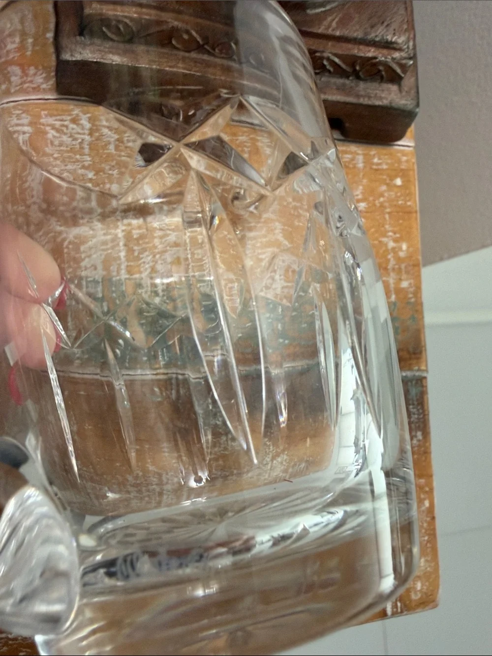 Vintage Waterford Crystal Clear Cut Glass Creamer
